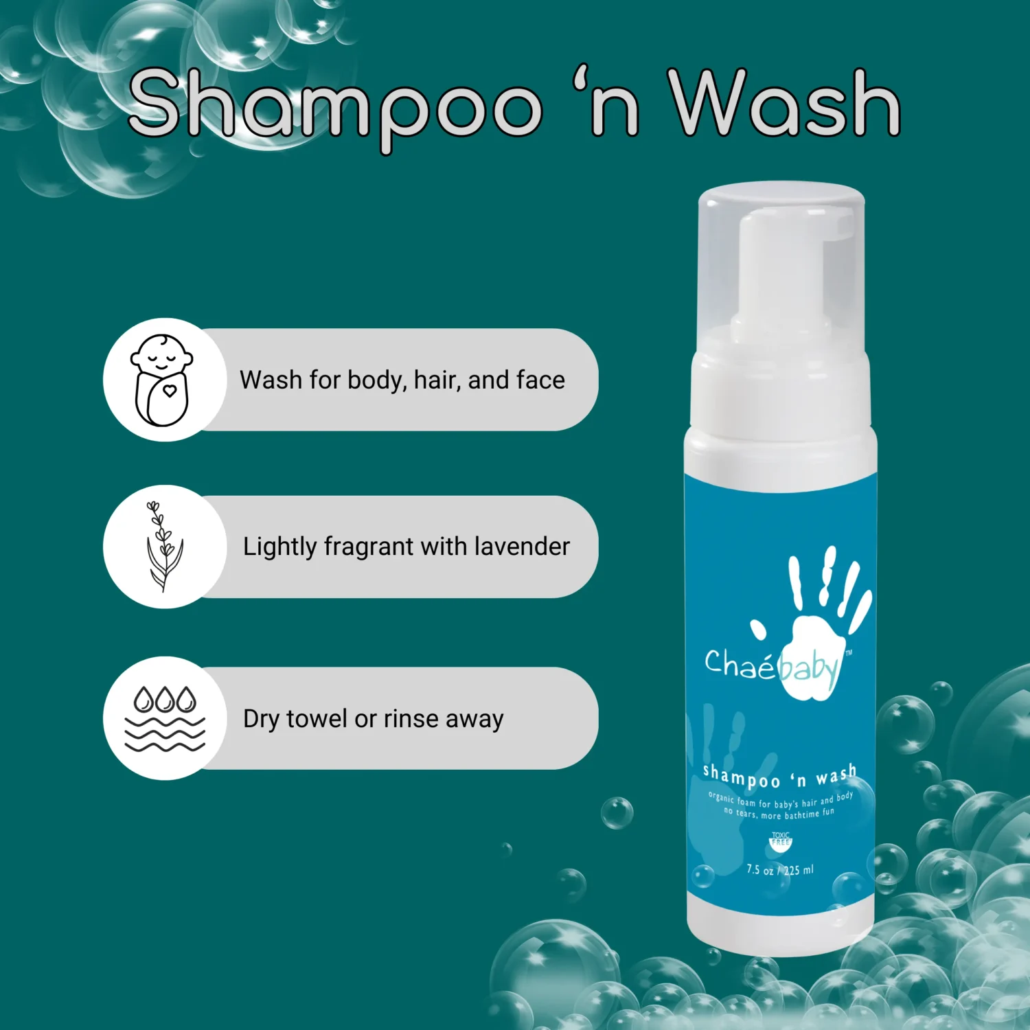 Baby Shampoo n' Wash - 2 in 1 - Safe & Gentle - Image 4